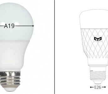 E26 vs A19 – What’s the Difference-YEELIGHT