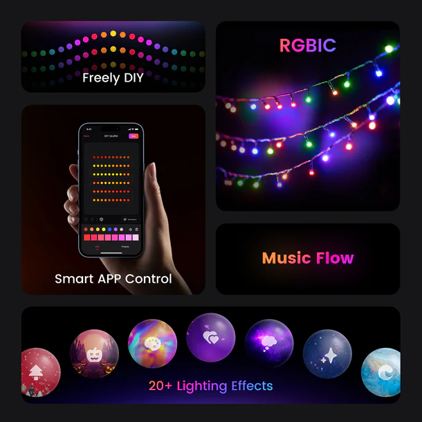 Smart holiday lighting